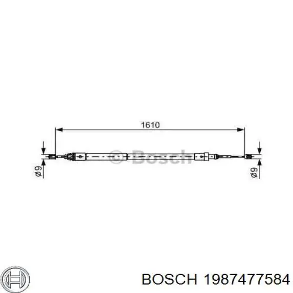 Трос ручника 1987477584 Bosch