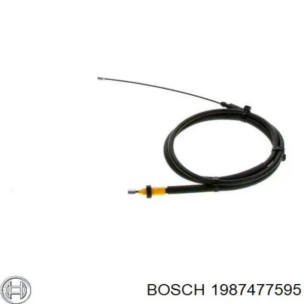 1987477595 Bosch трос ручного тормоза задний правый