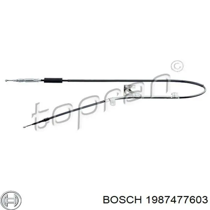 1987477603 Bosch Трос ручного тормоза