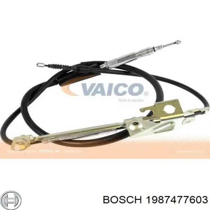 Трос ручного тормоза задний Bosch 1987477603 цена, от 34.64 USD