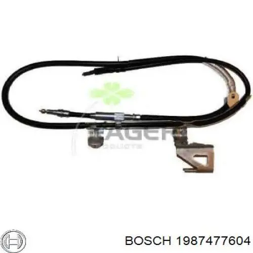 Купить 1987477604 Bosch Задний правый трос ручника