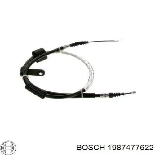 Cable de freno de mano trasero izquierdo 1987477622 Bosch