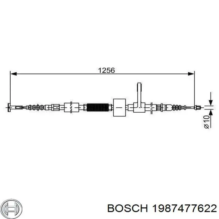 Трос ручника 1987477622 Bosch