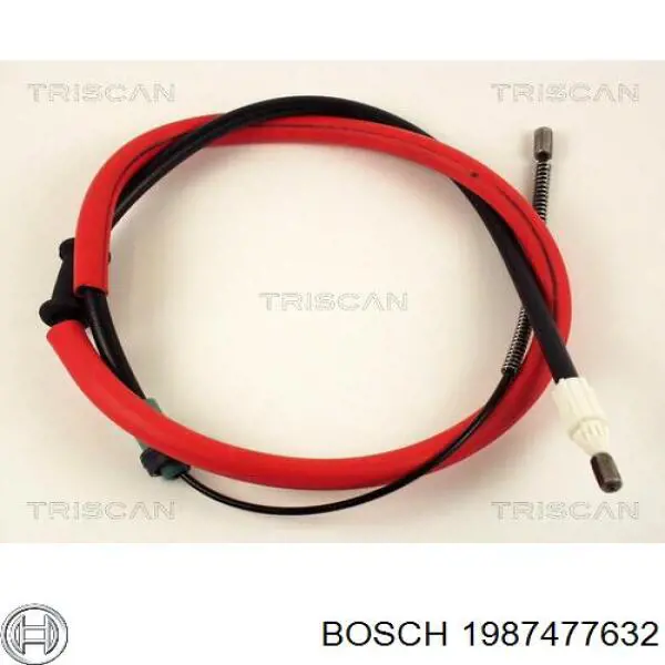 Трос ручника задний Bosch 1987477632