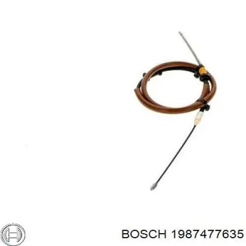 Трос стояночного тормоза задний правый Bosch 1987477635 цена, от 13.09 USD
