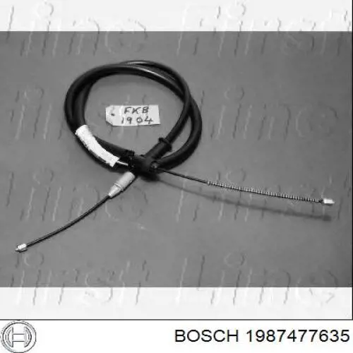 Купить 1987477635 Bosch Задний правый трос ручника