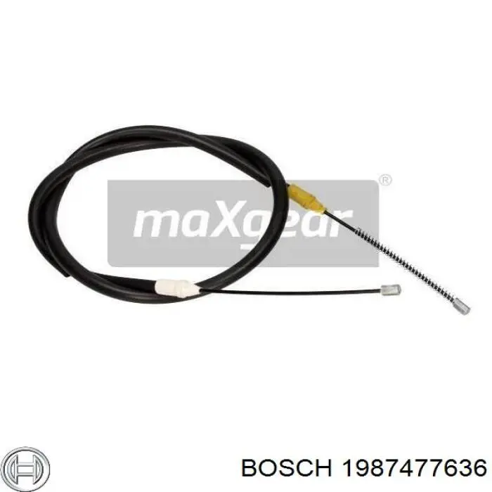 Cable de freno de mano trasero derecho/izquierdo 1987477636 Bosch