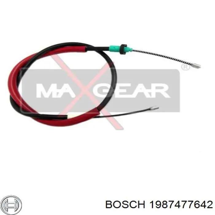 1987477642 Bosch Трос ручного тормоза
