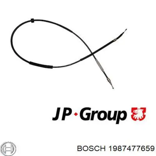 1987477659 Bosch Трос ручного тормоза задний правый/левый