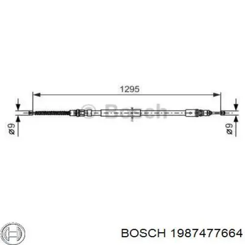 Трос ручника 1987477664 Bosch