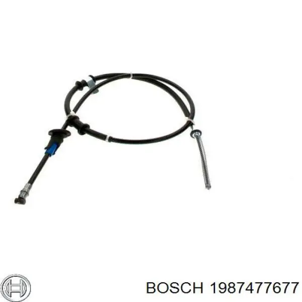 Cable de freno de mano trasero derecho 1987477677 Bosch