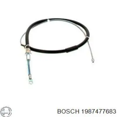 Cable de freno de mano trasero derecho 1987477683 Bosch