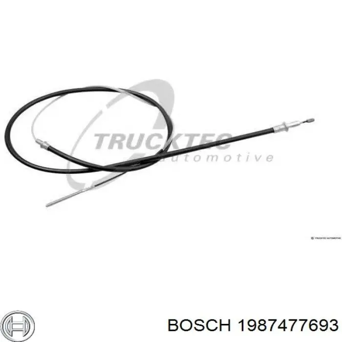 1987477693 Bosch Трос ручного тормоза
