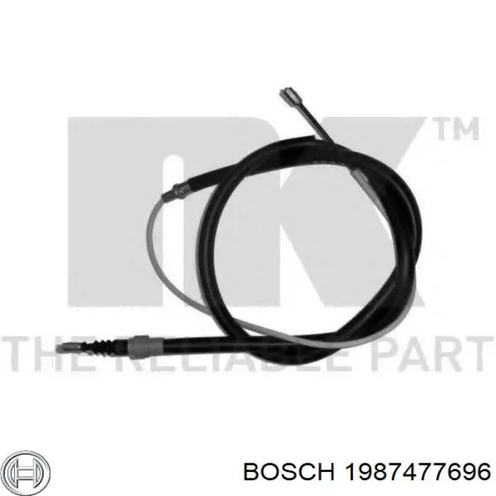 Задний трос ручника Bosch 1987477696 цена, от 9.21 USD