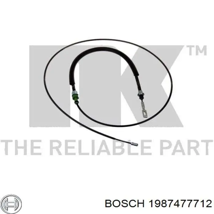 Задний трос ручника 1987477712 Bosch