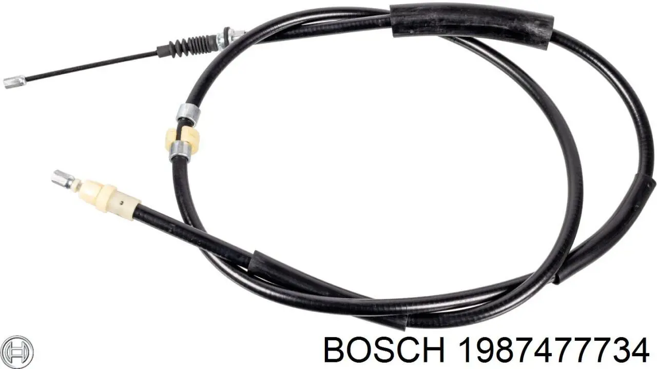 1987477734 Bosch Трос ручного тормоза задний правый/левый