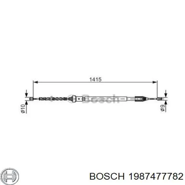 Трос ручника 1987477782 Bosch