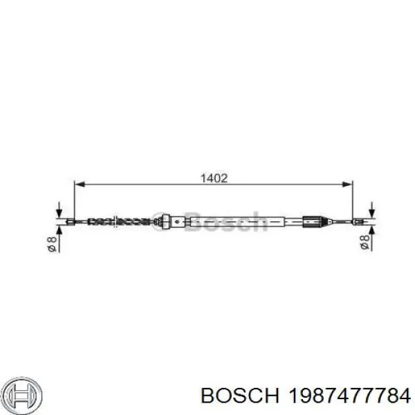 Трос ручника 1987477784 Bosch