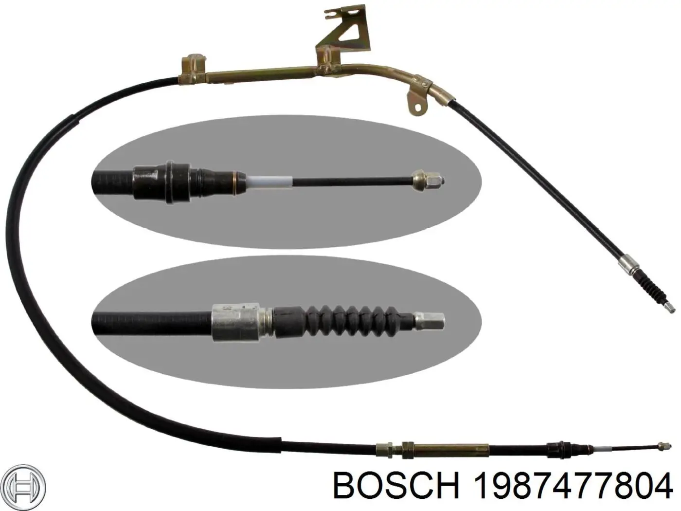 Cable de freno de mano trasero derecho 1987477804 Bosch