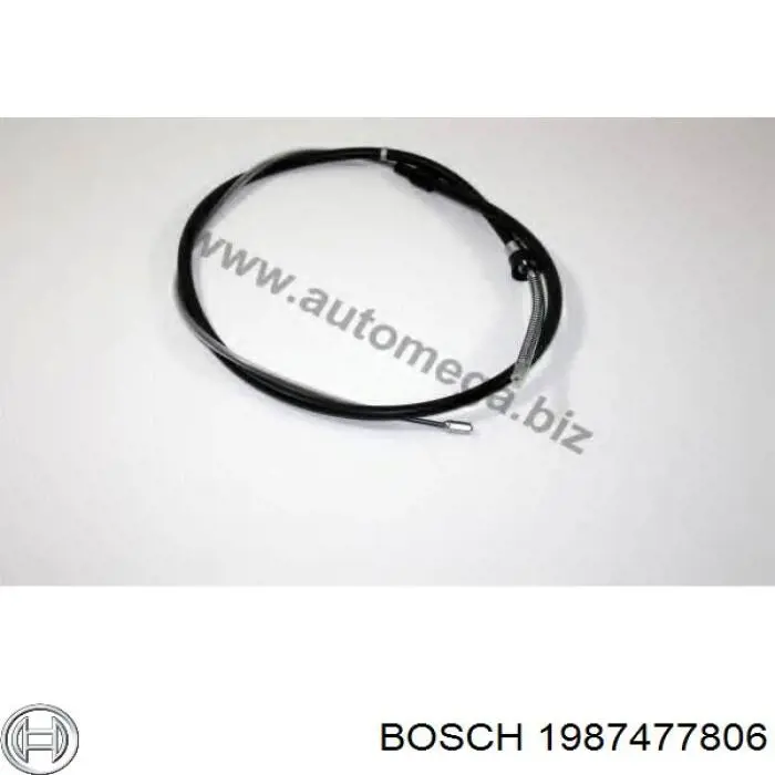 Трос ручного гальма задній, правий/лівий 1987477806 Bosch