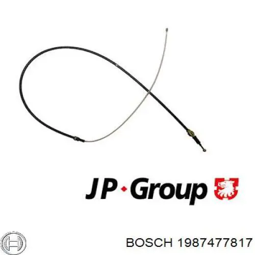 Задний трос ручника Bosch 1987477817 цена, от 16.62 USD