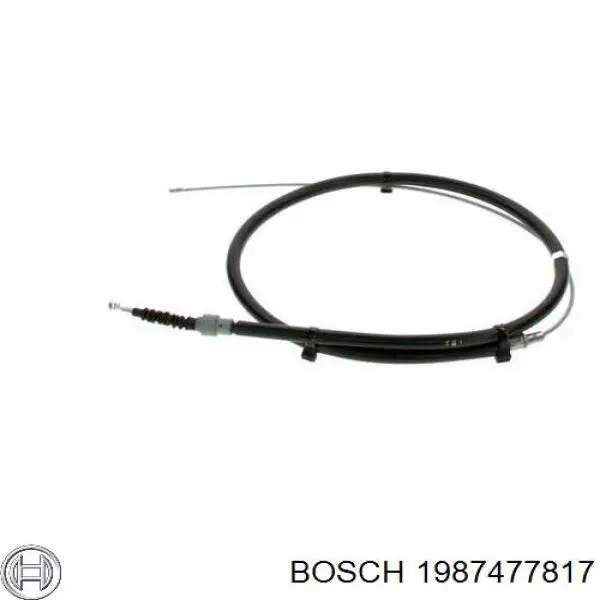 Трос ручного тормоза задний, правый/левый Bosch 1987477817