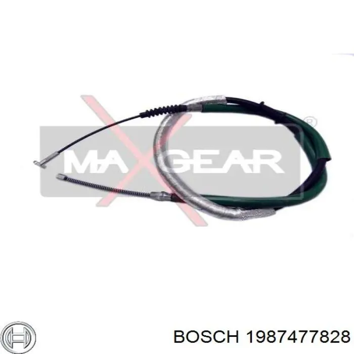 Cable de freno de mano trasero izquierdo 1987477828 Bosch