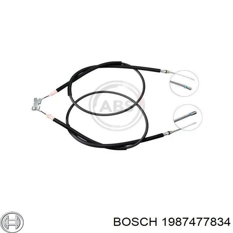 Задний трос ручника 1987477834 Bosch