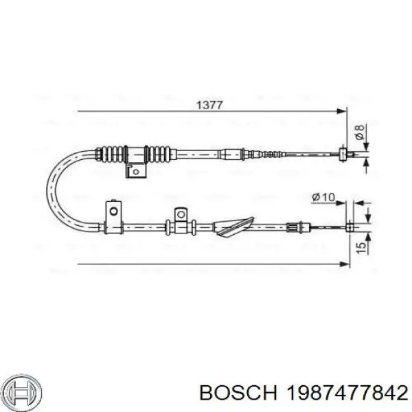 Трос ручника 1987477842 Bosch