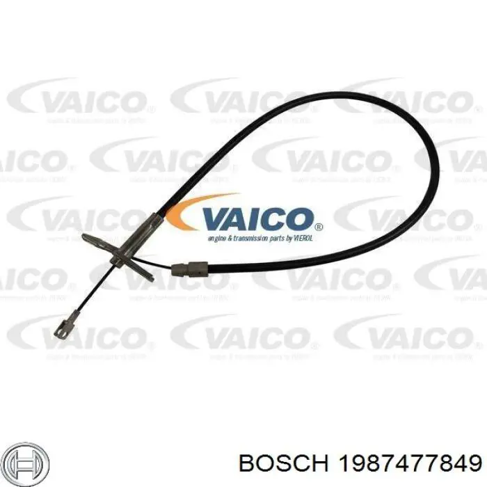 1987477849 Bosch Трос ручного тормоза