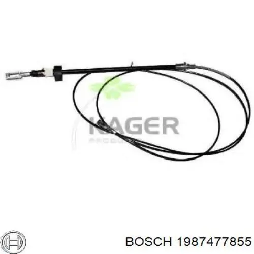 Купить 1987477855 Bosch Передний трос ручника