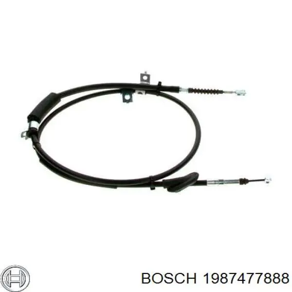 Трос ручника задний правый Bosch 1987477888