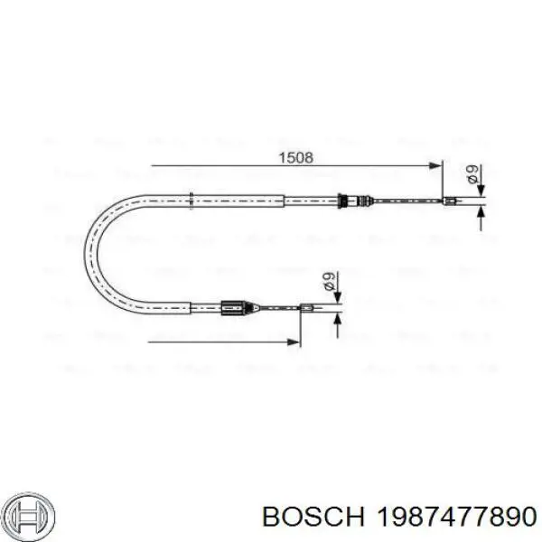 Трос ручника 1987477890 Bosch