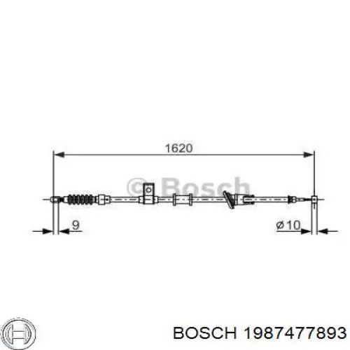 Трос ручника 1987477893 Bosch