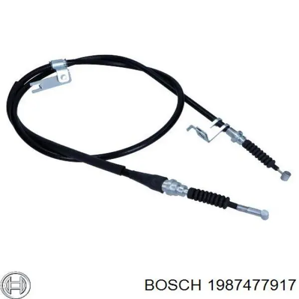 Трос ручного тормоза задний Bosch 1987477917 цена, от 29.15 USD