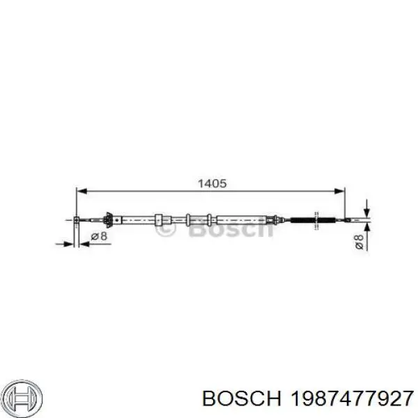 Трос ручника 1987477927 Bosch