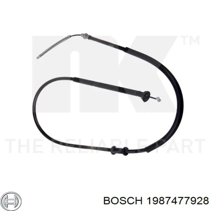 Cable de freno de mano trasero derecho/izquierdo 1987477928 Bosch