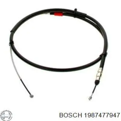 Cable de freno de mano trasero derecho 1987477947 Bosch