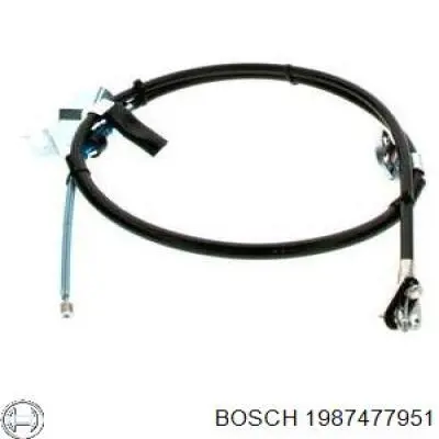 Трос ручника задний правый Bosch 1987477951