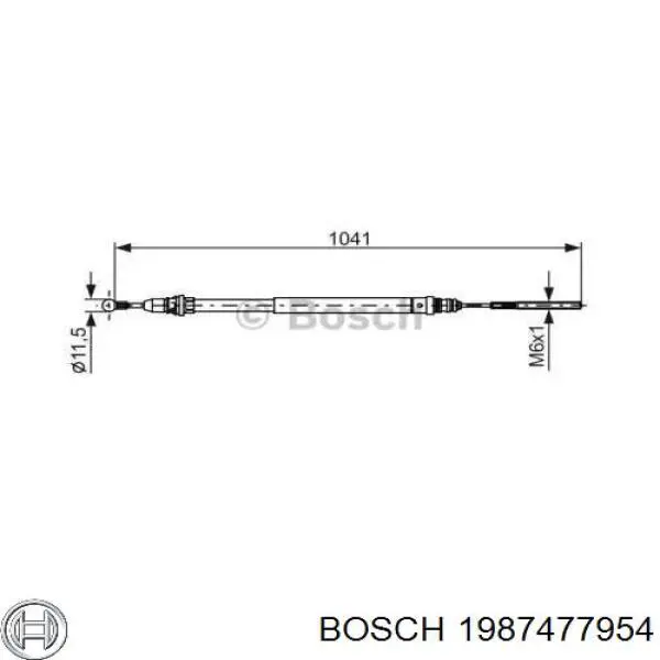 Трос ручника 1987477954 Bosch