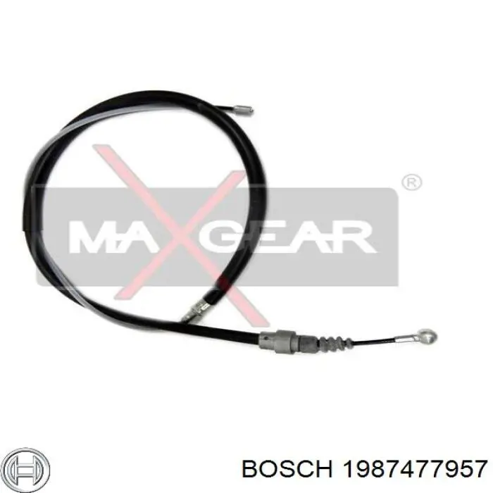 Cable de freno de mano trasero derecho/izquierdo 1987477957 Bosch