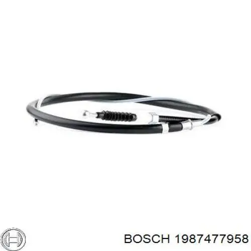 Cable de freno de mano trasero derecho/izquierdo 1987477958 Bosch