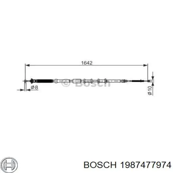 Трос ручника 1987477974 Bosch