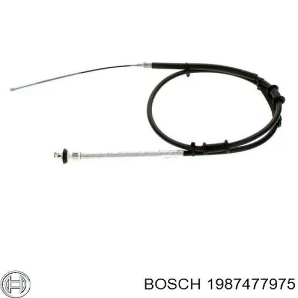 Купить 1987477975 Bosch Задний правый трос ручника