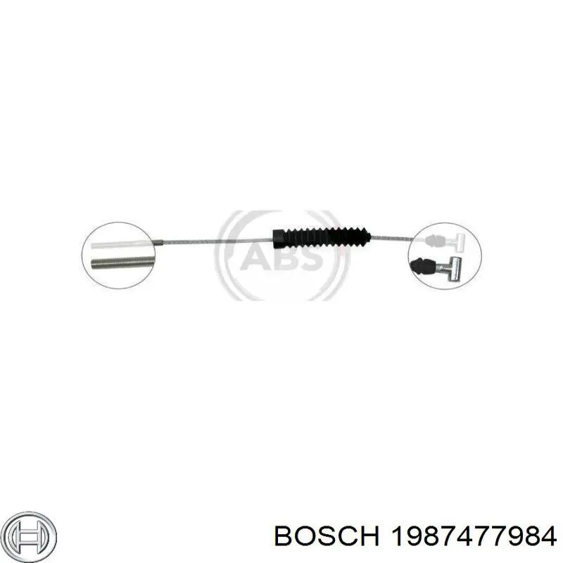 Трос ручного тормоза передний Bosch 1987477984 цена, от 4.36 USD