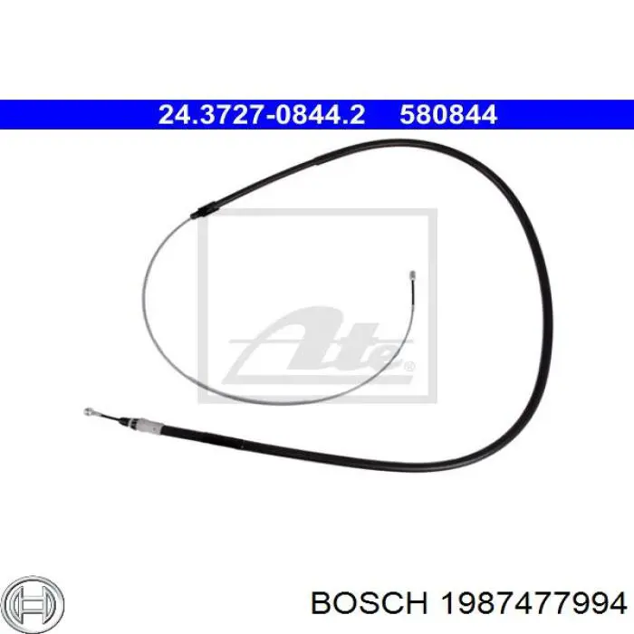 Задний трос ручника Bosch 1987477994 цена, от 12.97 USD
