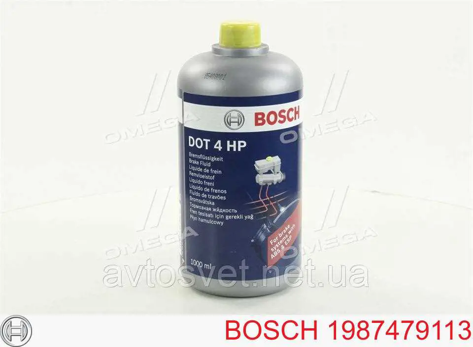 Жидкость тормозная Bosch Brake Fluid HP DOT 4 1 л (1987479113)