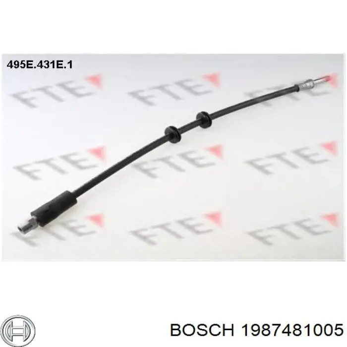 Шланг тормозной передний 1987481005 Bosch