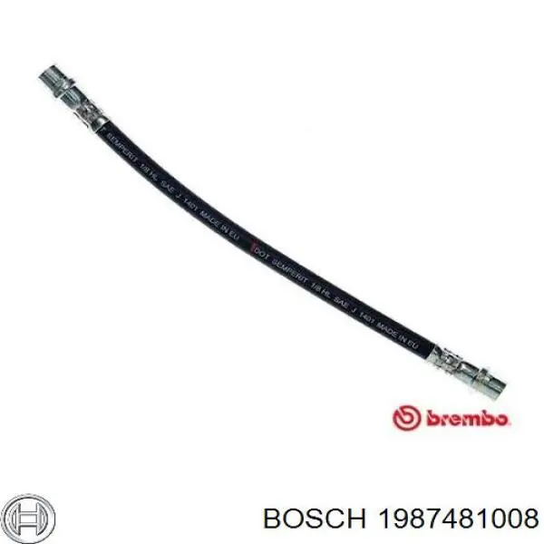 Купить 1987481008 Bosch Задний тормозной шланг