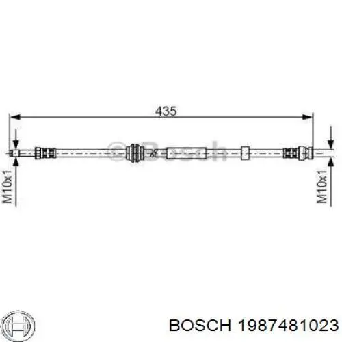 Шланг тормозной передний 1987481023 Bosch